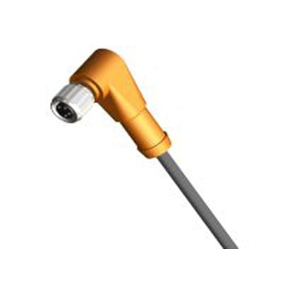 RS PRO,212-1692,RS PRO 传感器执行器电缆, 2 m长 4, 直角 母插转自由端 无端接, PU 橙色护套, IP40, CBF08系列