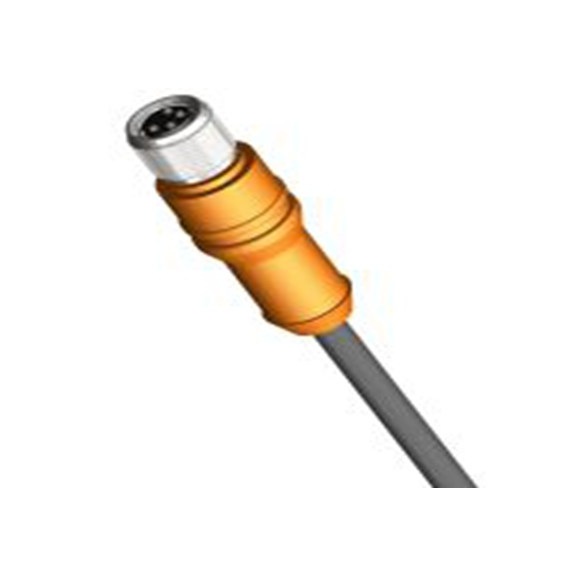 RS PRO,212-1699,RS PRO 传感器执行器电缆, 5 m长 4, 直向 母插转自由端 无端接, PU 橙色护套, IP40, CBF08系列