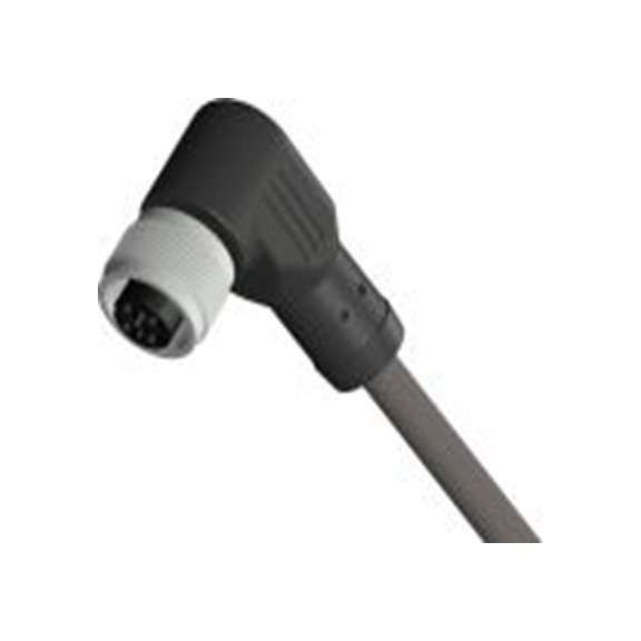 RS PRO,212-1712,RS PRO 传感器执行器电缆, 10 m长 4, 直角 母插转自由端 无端接, PU 黑色护套, IP40, CBF12系列