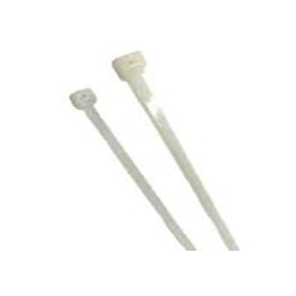 RS PRO,213-2981,尼龙 66 电缆扎带, 不易松脱, 阻燃, 天然色, 142 mm长x3.2 mm宽, 176.6N拉伸强度, CV系列