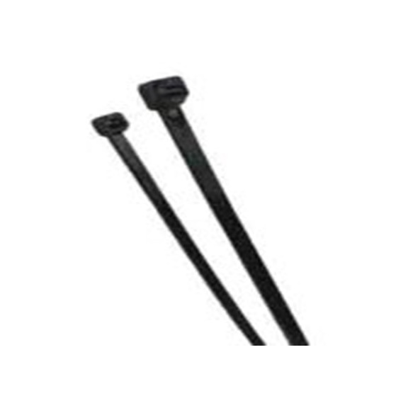 RS PRO,213-2996,尼龙 66 电缆扎带, 不易松脱, 阻燃, 黑色, 203 mm长x2.5 mm宽, 78.5N拉伸强度, CVR系列