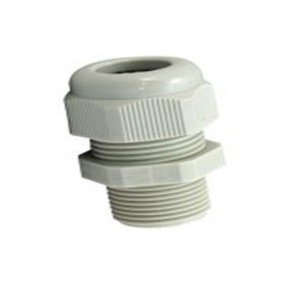 RS PRO,214-1078,尼龙 66 电缆接头, M32, 15 mm至21 mm线径, IP68, 灰色, Metric Thread系列