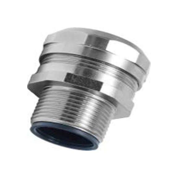 RS PRO,214-9571,电缆导管 导管配件, M25螺纹, 黄铜制, 25 mm标称尺寸, 镍表面, IP40, 银色, KMLG系列