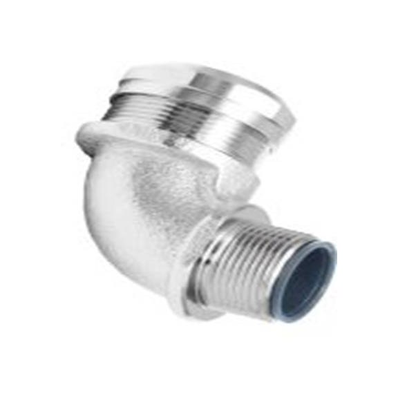 RS PRO,214-9576,电缆导管 导管配件, M25螺纹, 黄铜制, 25 mm标称尺寸, 镍表面, IP40, 银色, KMLGE系列