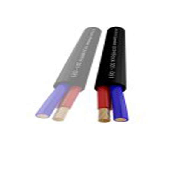 RS PRO,215-2396,2芯 喇叭线, 1 mm²线规, 6.5 mm外径, 低烟无卤 100 m, 黑色 低烟，无卤护套