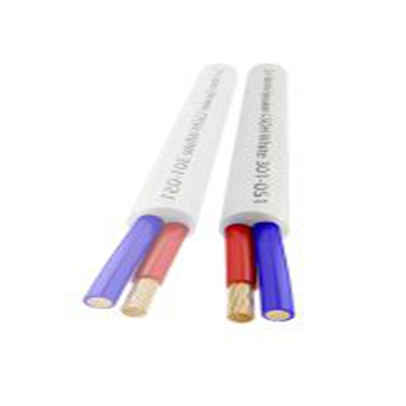 RS PRO,215-2397,2芯 喇叭线, 1 mm²线规, 6.5 mm外径, 低烟无卤 100 m, 白色 低烟，无卤护套