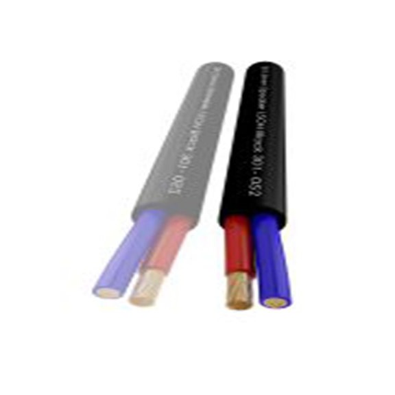 RS PRO,215-2398,2芯 喇叭线, 1.5 mm²线规, 7.3 mm外径, 低烟无卤 100 m, 黑色 低烟，无卤护套