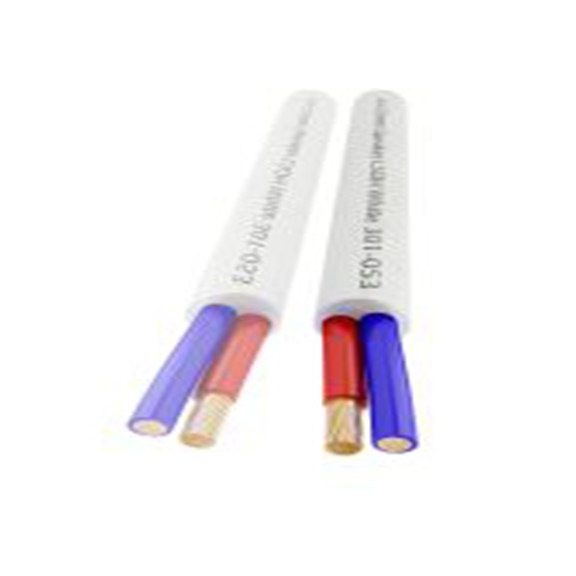 RS PRO,215-2404,2芯 喇叭线, 2.5 mm²线规, 9 mm外径, 低烟无卤 100 m, 白色 低烟，无卤护套