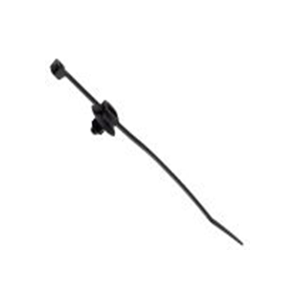 RS PRO,220-6252,尼龙 66 电缆扎带, 电缆扎带, 阻燃, 黑色, 150 mm长x3.6 mm宽, 18kg拉伸强度