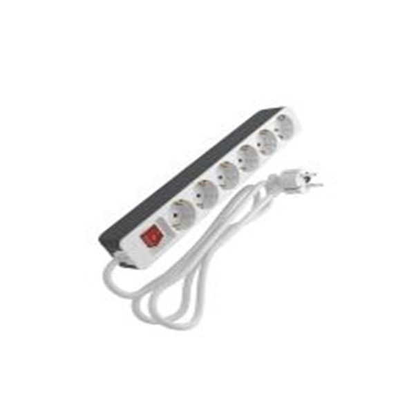 RS PRO,222-2592,白色 插座, 额定电压250 V, 6个 YC13H插座, 电缆长5 m, IP20防护等级