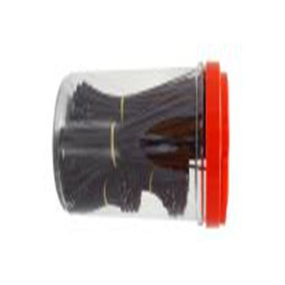 RS PRO,224-3112,尼龙 66 电缆扎带, 不易松脱, 阻燃, 黑色x4.6 mm宽, 22kg拉伸强度