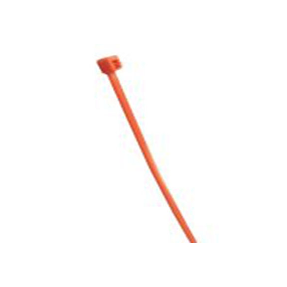 RS PRO,224-3130,尼龙 66 电缆扎带, 不易松脱, 阻燃, 橙色, 203 mm长x4.6 mm宽, 22kg拉伸强度