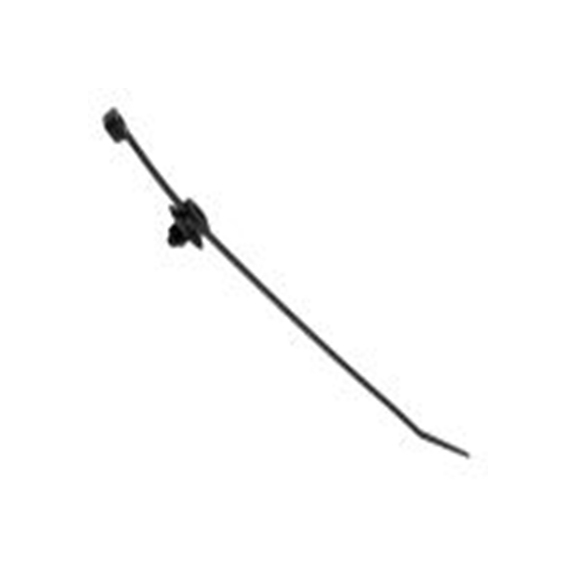 RS PRO,224-3187,尼龙 66 电缆扎带, 不易松脱, 阻燃, 黑色, 200 mm长x4.6 mm宽, 22kg拉伸强度