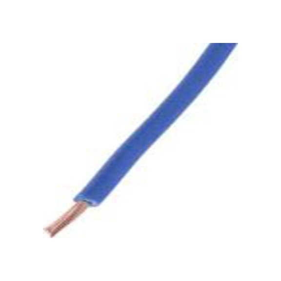 RS PRO,225-2148,蓝色 圆形 架空电缆, 0.75 mm², 305 m长 24/0.2 mm, 18 AWG 聚氯乙烯, 1 kV dc, 最高105 °C, Tri-Rated系列