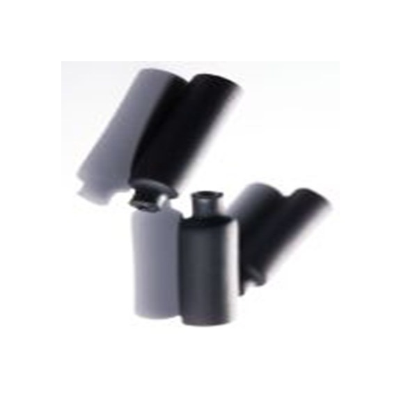 RS PRO,226-9082,RS PRO 阻燃 聚烯烃 端盖, 黑色, Φ10.85 mm, 40.5mm长, 4:1收缩比, 2.41 mm收缩径