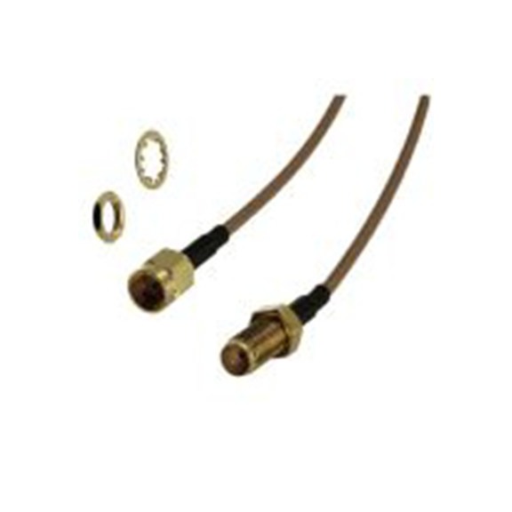 RS PRO,227-2092,RG316 同轴电缆, 305 mm长, 50 Ω, 端接, 黑色, SMA系列