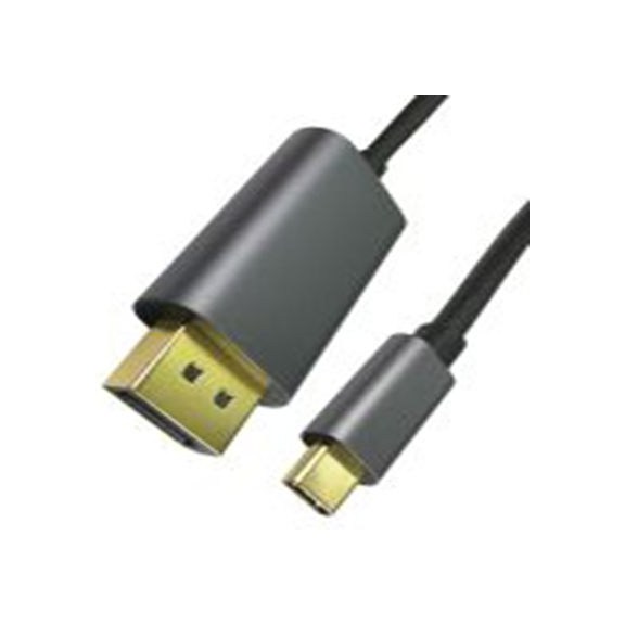 RS PRO,229-9974,RS PRO DP线, 1 m长, USB C 型 公转USB C 型 公, 黑色 聚氯乙烯护套