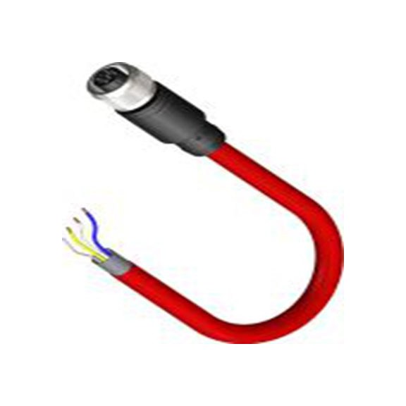 RS PRO,230-5668,RS PRO 传感器执行器电缆, 5 m长 4, 直向 母插转无端接, PU 黑色护套, IP40, CBF12系列