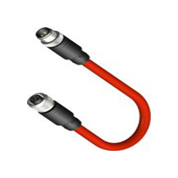 RS PRO,230-5684,RS PRO 传感器执行器电缆, 5 m长 4, 直向 母插 4转直 公, PU 黑色护套, IP40, CDF12S4系列