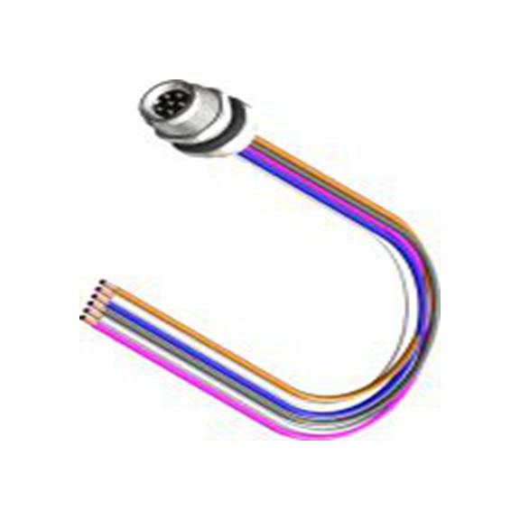 RS PRO,230-5702,RS PRO 传感器执行器电缆, 500 mm长 6, M8 母插转自由端 无端接, IP40, CPF08系列