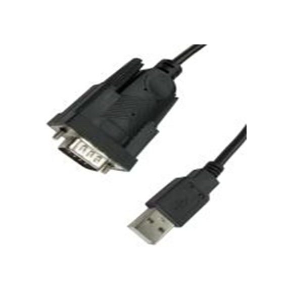 RS PRO,236-9134,RS PRO , USB A 型 公转D-Sub 9 引脚 公, 1.8 m长, USB 2.0, 黑色, RS PRO系列