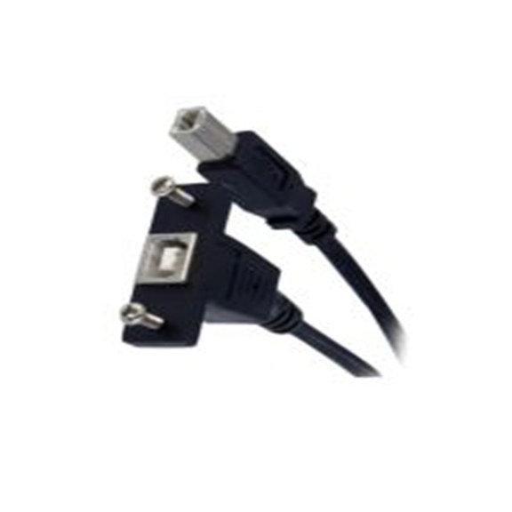 RS PRO,236-9153,RS PRO , USB B 型 公转USB B 母插, 300 mm长, USB 2.0, 黑色, RS PRO系列