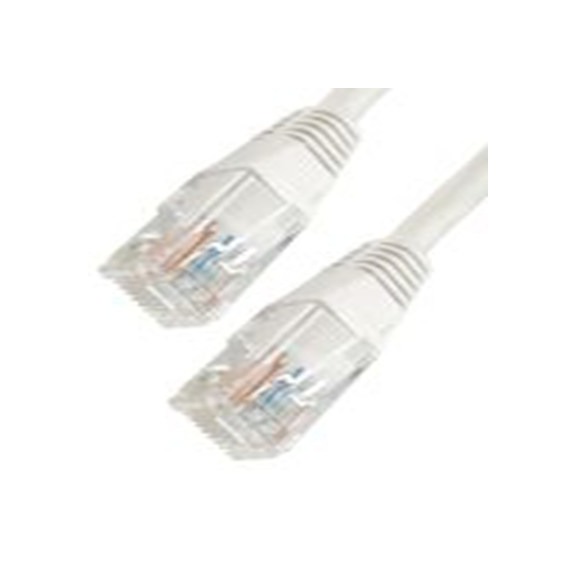 RS PRO,240-6351,10 m Cat5e 以太网电缆, U/UTP屏蔽, 白色 聚氯乙烯护套, RJ45 公转RJ45 公