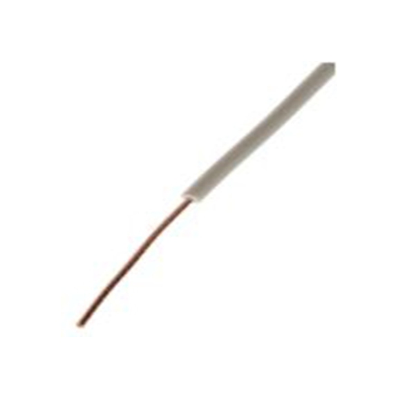 RS PRO,248-3617,白色 单芯 架空电缆, 0.5 mm², 500 m长 1/0.8 mm, 20 AWG 聚氯乙烯, 300 V, 最高85 °C