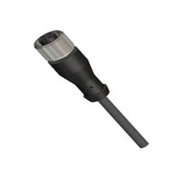 RS PRO,250-0639,RS PRO 传感器执行器电缆, 5 m长 5, 直向 母插转无端接 无端接, PU 黑色护套, IP40, CBF12系列