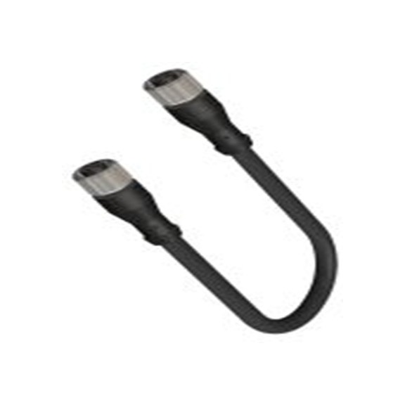 RS PRO,250-0687,RS PRO 传感器执行器电缆, 10 m长 5, 直向 母插 5转直 母插, 聚氯乙烯 黑色护套, IP40, CDF12S系列