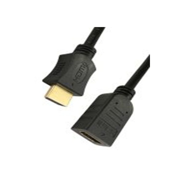RS PRO,251-3252,HDMI 电缆, HDMI 公转 HDMI 母插, 50 cm长, RS PRO系列, 黑色