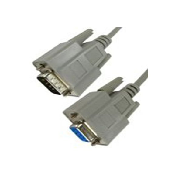 RS PRO,251-3278,RS PRO 串行电缆, D-Sub 9针 公转D9 母插, 2 m长, 灰色 聚氯乙烯护套, UKCA, REACH, RoHS, CE标准, RS PRO系列