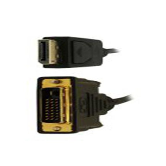 RS PRO,251-3280,RS PRO DP线, 2 m长, DVI-D 双通道 公转DVI-D 公, 黑色 聚氯乙烯护套