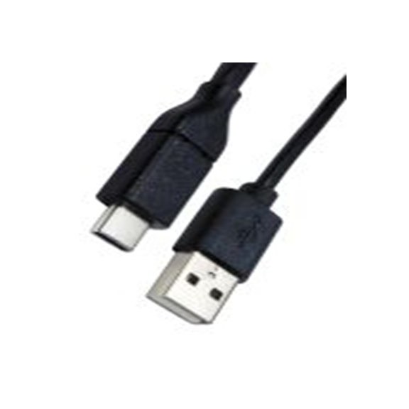 RS PRO,251-3298,RS PRO , USB C 型 公转USB A 型 公, 2 m长, USB 2.0, 黑色, RS PRO系列