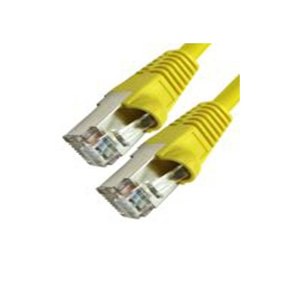 RS PRO,251-5157,250 mm Cat6a 以太网电缆, 屏蔽, 黄色 低烟，无卤护套, RJ45, 直向 公转直 公
