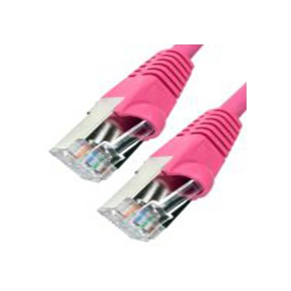 RS PRO,251-5171,1.5 m 屏蔽 Cat6a 以太网电缆, 屏蔽, 粉红色 低烟，无卤护套