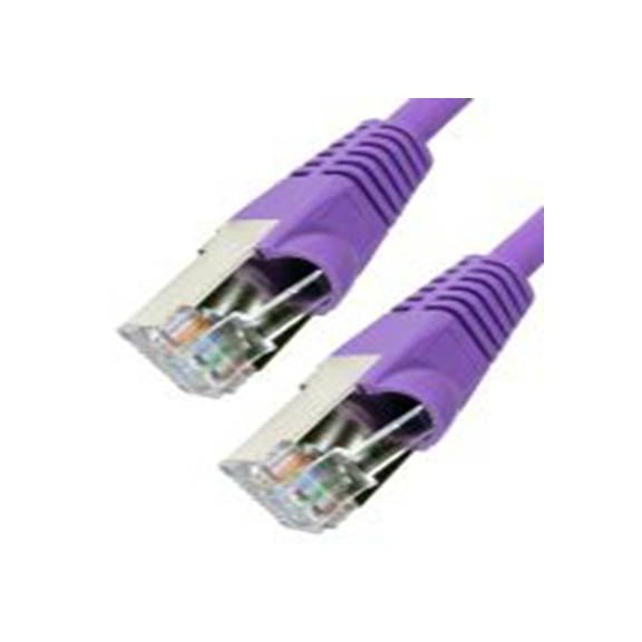 RS PRO,251-5205,3 m Cat6a 以太网电缆, 屏蔽, 紫色 低烟，无卤护套, RJ45, 直向 公转直 公