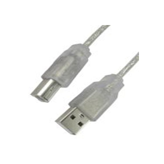 RS PRO,252-7132,RS PRO , USB A 型 公转USB B 公, 1 m长, USB 2.0, 无色, RS PRO系列