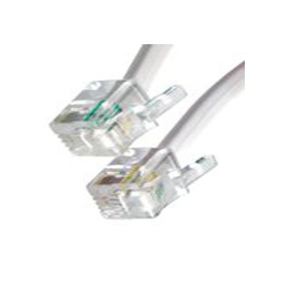 RS PRO,266-2233,电话线, RJ10 公转 RJ10 3 m 公, 白色护套