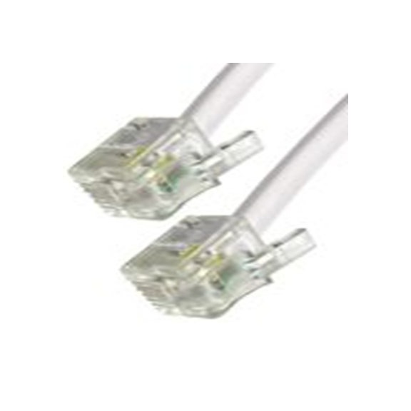 RS PRO,266-2246,电话线, RJ11 公转 RJ11 2 m 公, 白色护套