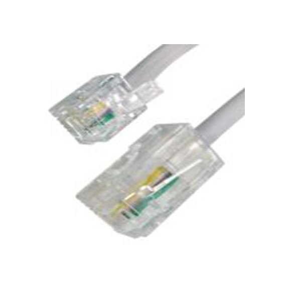 RS PRO,266-2481,电话线, RJ11, RJ45 公转 RJ11, RJ45 20 m 公, 白色护套