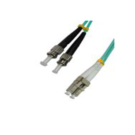 RS PRO,266-2546,RS PRO 两芯OM3多模光纤, 10m长, LC转ST, Φ3mm线芯, 低烟无卤淡蓝色护套