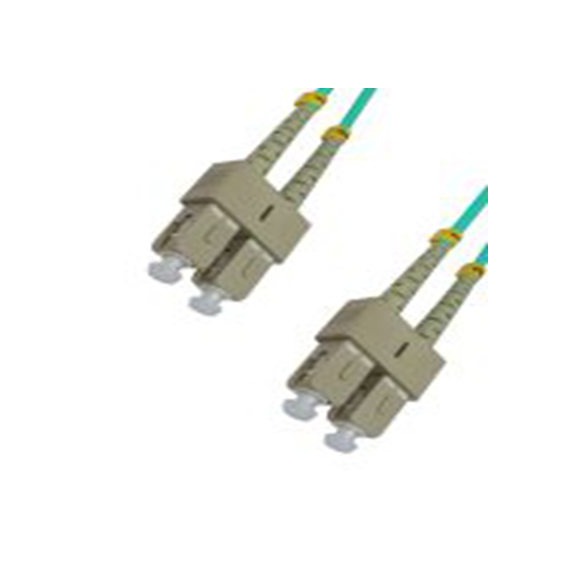 RS PRO,266-2550,2芯 OM3 光纤电缆, 2 m长, Φ3 mm线芯, 低烟，无卤 淡蓝色护套