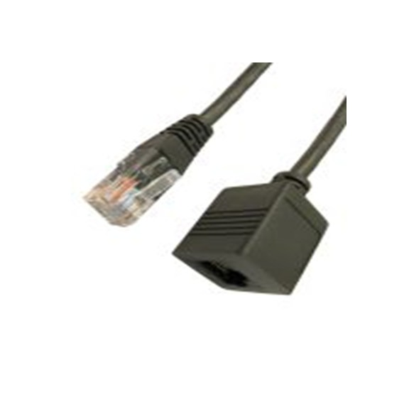 RS PRO,266-2624,1 m Cat5e 以太网电缆, 非屏蔽双绞线（UTP）屏蔽, 灰色 聚氯乙烯护套, RJ45 公转RJ45 母插