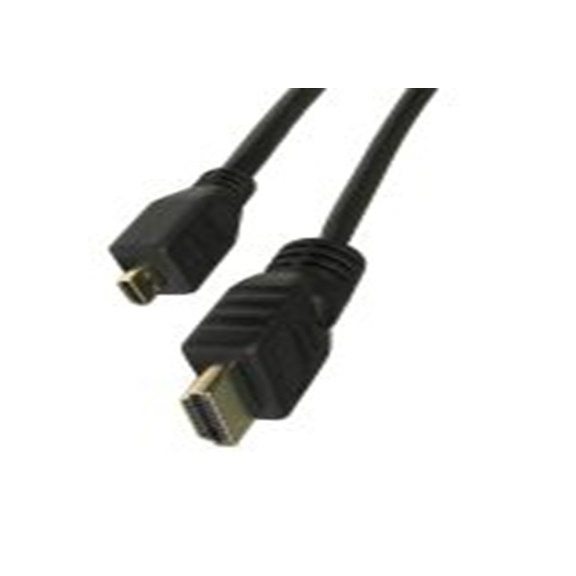 RS PRO,266-8479,HDMI 电缆, HDMI 1.4, HDMI 公转 Micro HDMI 公, 1 m长, 黑色