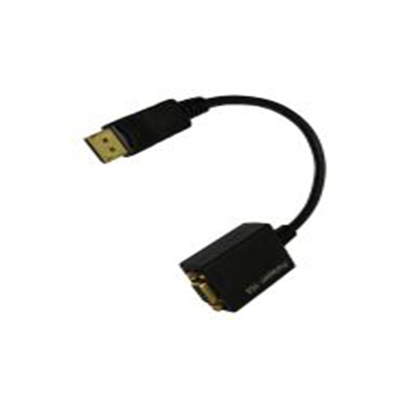 RS PRO,266-8493,RS PRO DP线, 150 mm长, 屏接口 公转VGA 母插, 黑色 聚氯乙烯护套