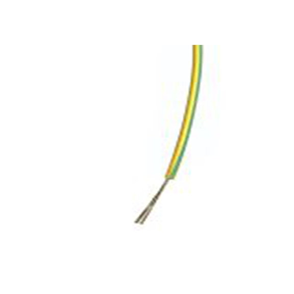 RS PRO,267-5854,绿色, 黄色 5 类 BS EN 60228 架空电缆, 0.22 mm², 100 m长 7/0.2 mm 聚氯乙烯, 1000 V ac, 最高85 °C, Def