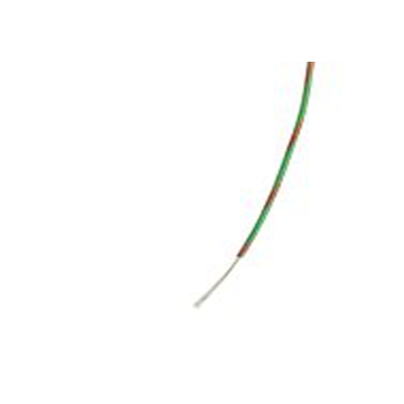 RS PRO,267-5857,绿色, 红色 5 类 BS EN 60228 架空电缆, 0.22 mm², 100 m长 7/0.2 mm 聚氯乙烯, 1000 V ac, 最高85 °C