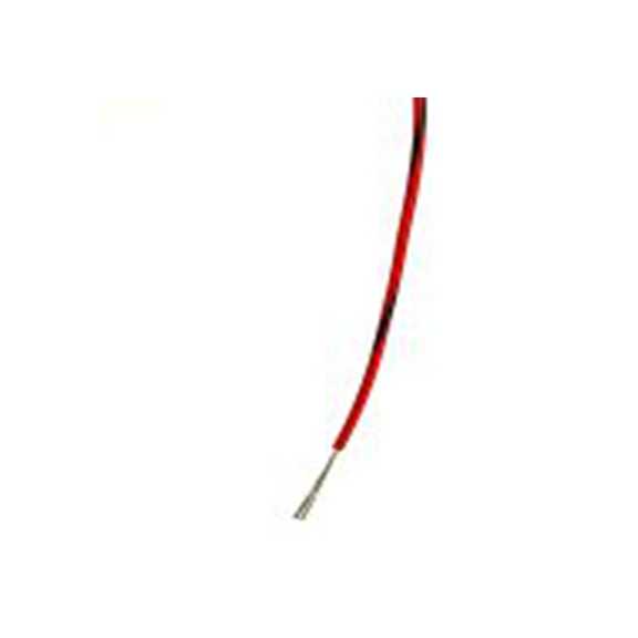RS PRO,267-5869,黑色, 红色 5 类 BS EN 60228 架空电缆, 0.22 mm², 100 m长 7/0.2 mm 聚氯乙烯, 1000 V ac, 最高85 °C