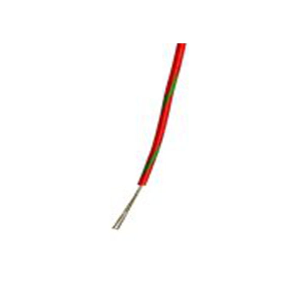 RS PRO,267-5873,绿色, 红色 5 类 BS EN 60228 架空电缆, 0.22 mm², 100 m长 7/0.2 mm 聚氯乙烯, 1000 V ac, 最高85 °C, 61-
